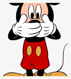 Transparent Disney Clipart Png - Mickey Mouse Cover His Mouth, Png Download, Transparent PNG