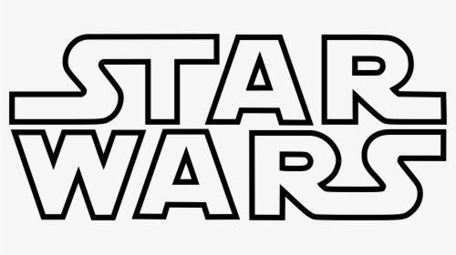Star Wars Logo Black And White, HD Png Download, Transparent PNG