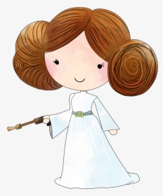 Leeia Star Was Clipart Png - Star Wars Princess Leia Clipart, Transparent Png, Transparent PNG