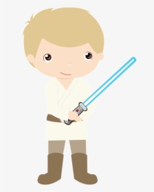 Clipart Halloween Star Wars - Star Wars Cartoon Luke Skywalker, HD Png Download, Transparent PNG