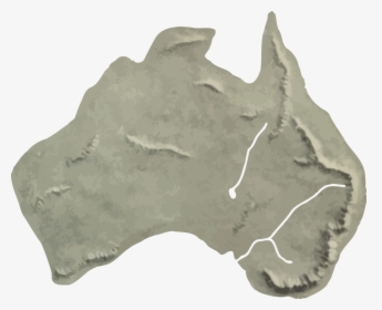 Jaw,artifact,terrain - Raised Relief Map Australia, HD Png Download, Transparent PNG