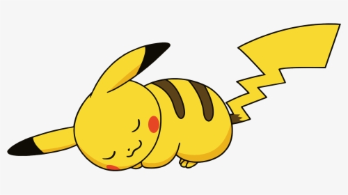 Sleepy Drawing Pikachu Transparent Png Clipart Free - Sleeping Pikachu Png, Png Download, Transparent PNG