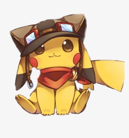 Cute Pikachu With Hat, HD Png Download, Transparent PNG