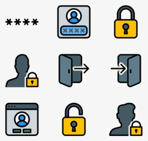 Icons Free Vector - Login Icona, HD Png Download, Transparent PNG