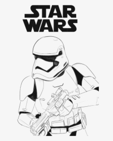 First Order Stormtrooper Coloring Page , Png Download - First Order Stormtrooper Coloring Pages, Transparent Png, Transparent PNG