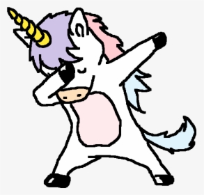Dabbing Unicorn Black And White, HD Png Download, Transparent PNG
