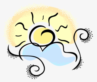 Transparent Sunrise Vector Png - Sun Cloud, Png Download, Transparent PNG