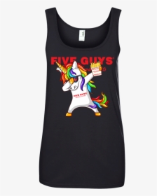 Dabbing Unicorn Loves Five Guys - Monster Energy T Shirt Women's, HD Png Download, Transparent PNG