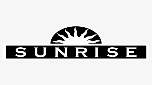 Sunrise Logo Black And White - Sign, HD Png Download, Transparent PNG