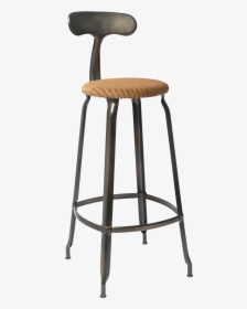 Steel And Wood Stool Chair, HD Png Download, Transparent PNG