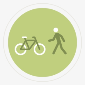 Bike And Walk Icon, HD Png Download, Transparent PNG