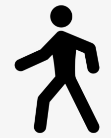 Man Walking Icon - Traffic Sign, HD Png Download, Transparent PNG
