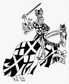 Art,monochrome Photography,graphic Design - Knight On Horseback, HD Png Download, Transparent PNG