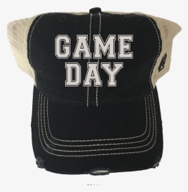 Game Day Distressed Snap Back Trucker Hat - Baseball Cap, HD Png Download, Transparent PNG