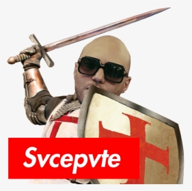 Sticker Other Alkpote Sucepute Templier Deus Vult Svcepvte - Templar Knight, HD Png Download, Transparent PNG
