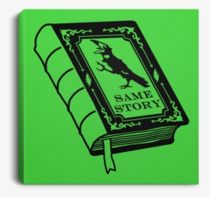 Crow Same Story Book Square Canvas - Frog, HD Png Download, Transparent PNG