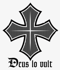 Deus Vult Templar Cross, HD Png Download, Transparent PNG