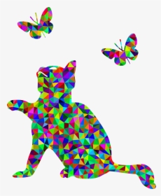 Butterfly Kitten Cat Computer Icons - Rainbow Coffee Png, Transparent Png, Transparent PNG