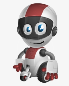 Cute Robot Kid Cartoon Vector Character Aka Digitalittle - Robot Animated Clipart, HD Png Download, Transparent PNG
