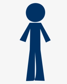 Stick Person Png -user Stick Man Person Navy Blue Png - Navy Blue Stick Figure, Transparent Png, Transparent PNG