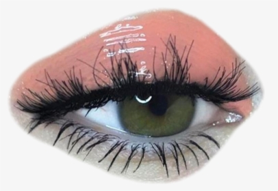 #eye #makeup #pink #aesthetic #moodboard #sticker #png - Eye With Glossy Eyeshadow, Transparent Png, Transparent PNG