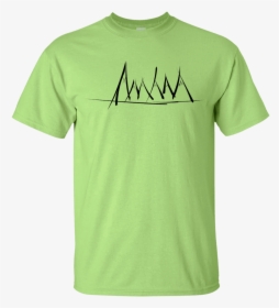 Mountain Brush Strokes Youth T-shirt - T-shirt, HD Png Download, Transparent PNG