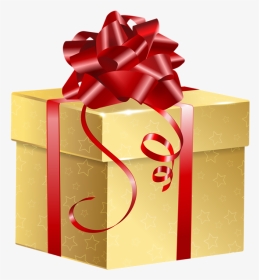 Christmas Clipart, Heart, Gift Ideas, Gold Box, Art - Gift Box Gold Png, Transparent Png, Transparent PNG