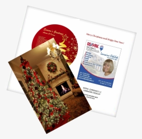 Christmas Flyer - Christmas Tree And Fireplace, HD Png Download, Transparent PNG