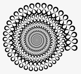 Line Art,blackandwhite,doily - Psychedelic Headers, HD Png Download, Transparent PNG