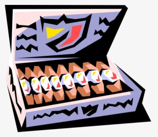 Vector Illustration Of Smoker S Box Of Cuban Tobacco, HD Png Download, Transparent PNG