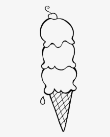 Clip Art Free Download On Melbournechapter - Coloring Pages Easy Ice Cream, HD Png Download, Transparent PNG