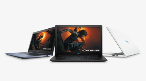 Three Dell Devices In Different Colors - New Dell G3 17 Gaming, HD Png Download, Transparent PNG