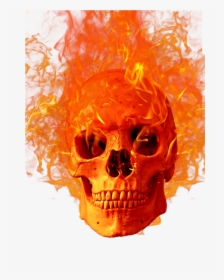 #mq #skull #fire #fireflames #flames - Flaming Skull Png, Transparent Png, Transparent PNG