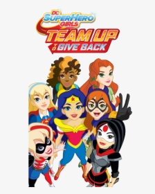 Dc Superheroes Girls Team Up To Give Back, HD Png Download, Transparent PNG