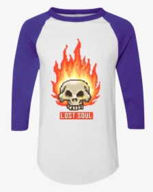 Flaming Skull - Skull - Shirt, HD Png Download, Transparent PNG
