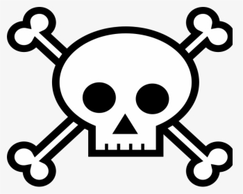 Black And White Free - Draw Skull And Bones, HD Png Download, Transparent PNG
