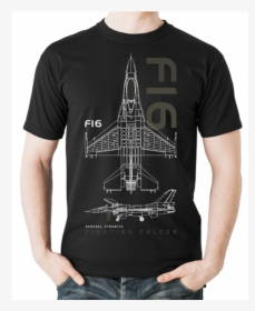 F16 Fighting Falcon - 蓝 色 T Shirt, HD Png Download, Transparent PNG