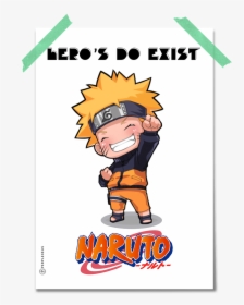 Naruto Heroes Do Exist Chibi Character Sketch Style - Naruto Chibi, HD Png Download, Transparent PNG