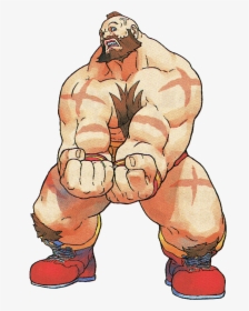 The Video Game Art Archive - Street Fighter Alpha Zangief, HD Png Download, Transparent PNG
