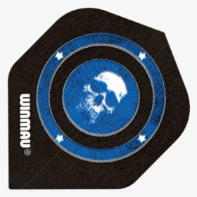 Winmau Mega Standard Blue Skull Dart Flights, HD Png Download, Transparent PNG