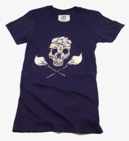 0024 Wcfblue Lily Calla Skull - Active Shirt, HD Png Download, Transparent PNG