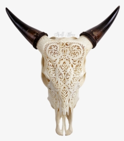 Texas Longhorn English Longhorn Animal Skulls Cow S - Engraved Cow Skull, HD Png Download, Transparent PNG