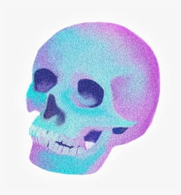 Neon Skull Png , Png Download - Neon Skull Transparent Background, Png Download, Transparent PNG