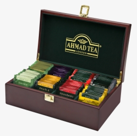 Tea Keeper Wooden Compartment Box W Teabags - Ahmad Tea Tea Keeper, HD Png Download, Transparent PNG