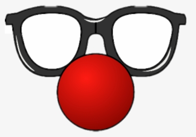 #nariz Payaso #freetoedit - Clown Nose With Glasses, HD Png Download, Transparent PNG