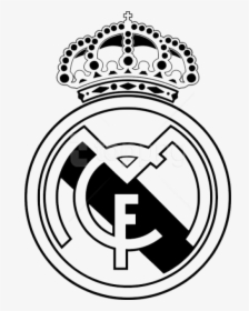Logo Free Images Toppng - Real Madrid Logo Png Black And White, Transparent Png, Transparent PNG