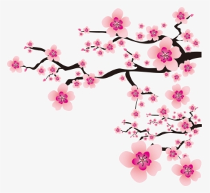 Cherry Blossom Vector Transparent , Png Download - 卡通 梅花 Png, Png Download, Transparent PNG