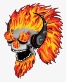 The Zine Absurd History - Flame Skull Transparent Gif, HD Png Download, Transparent PNG