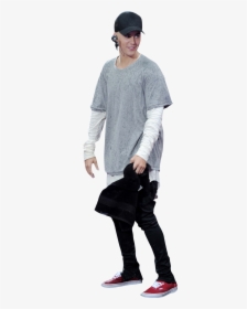 Celebrity Png Justin Bieber Performing - Sweater, Transparent Png, Transparent PNG