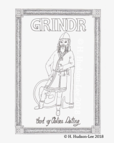 Grindr God Of Online Dating - Line Art, HD Png Download, Transparent PNG